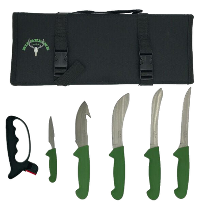 Ridgeline - Hunters Knife Set 5 piece Roll With Sharpener