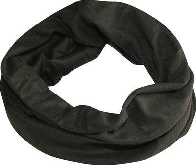 Black head snood on a white background