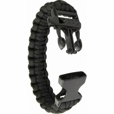 Paracord Bracelet with buckle survival whistle & compass