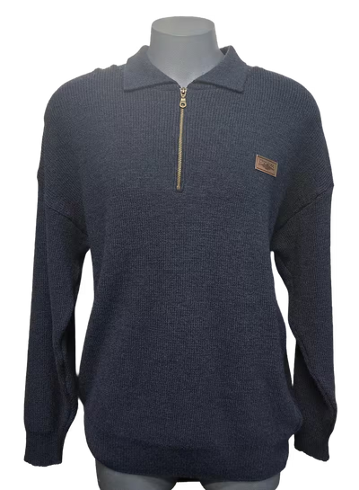 Ironbark Pure Wool Half Zip Jersey