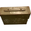 Ammo can with text and markings on a white background