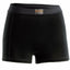 Black merino wool underwear on a white background