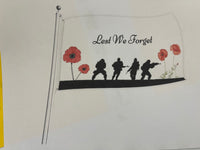 ANZAC Flag s- Lest We Forget - 12 different styles