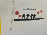 ANZAC Flag s- Lest We Forget - 7 different styles