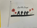 ANZAC Flag s- Lest We Forget - 7 different styles