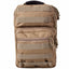 Tan tactical backpack on a white background