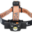Headlamp with orange strap featuring 'ACEBEAM' branding on a white background