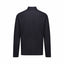 A dark navy long-sleeve quarter-zip pullover jacket shown from the back, displayed on a clean white background.