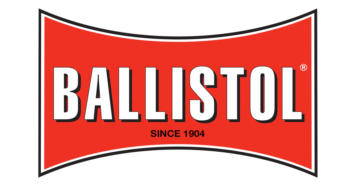 Ballistol logo with red background and white text