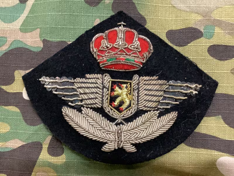 WW2 Belgian Air Force Warrant Officer's cap Badge