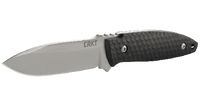 CRKT Lucas Burnley Aux Fixed Blade Knife Black 3.5"