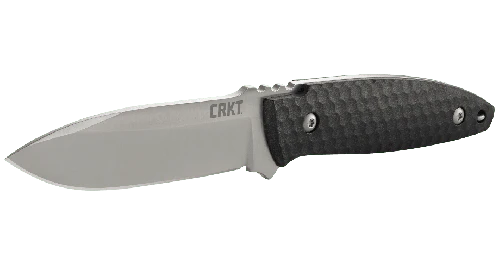 CRKT Lucas Burnley Aux Fixed Blade Knife Black 3.5"