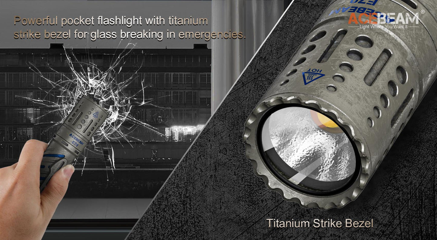 Acebeam - E70-TI EDC Flashlight