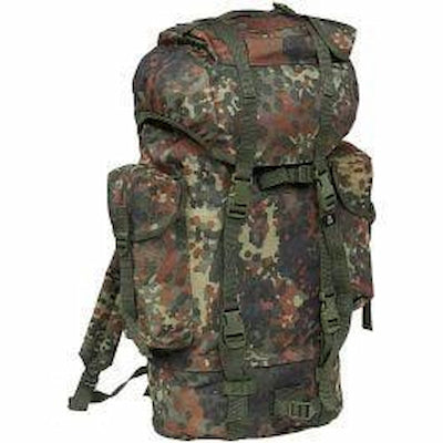 German Army Flecktarn Backpack/Rucksack - 65 Litres - New