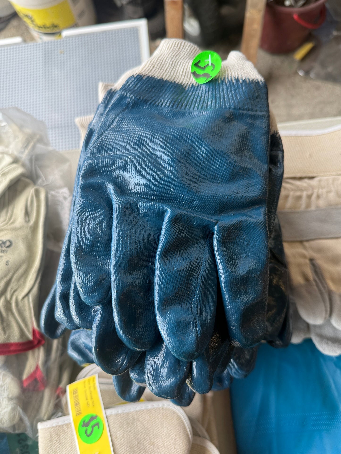 Various Gloves, Leather, Rubber, Work Gloves From $1 a pair