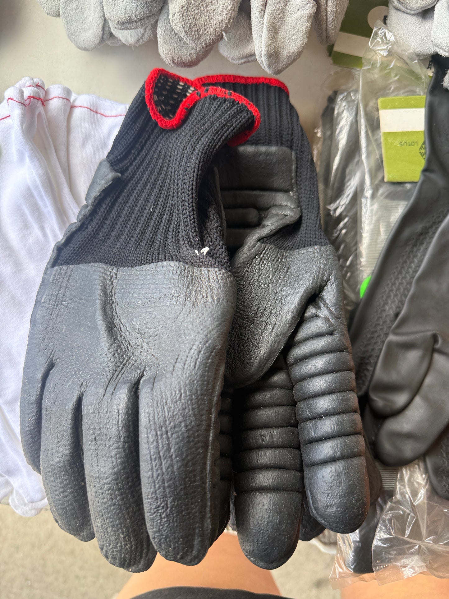 Various Gloves, Leather, Rubber, Work Gloves From $1 a pair