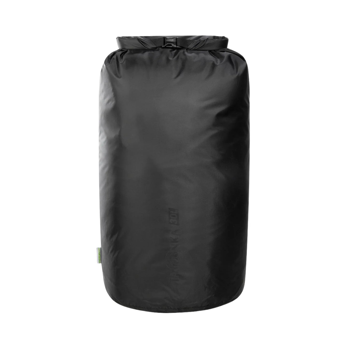 Black dry bag on a white background