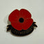 ANZAC LEST WE FORGET enamel poppy badge - Black, White, Silver or Gold