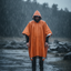Lightweight Waterproof Poncho in carry pouch.