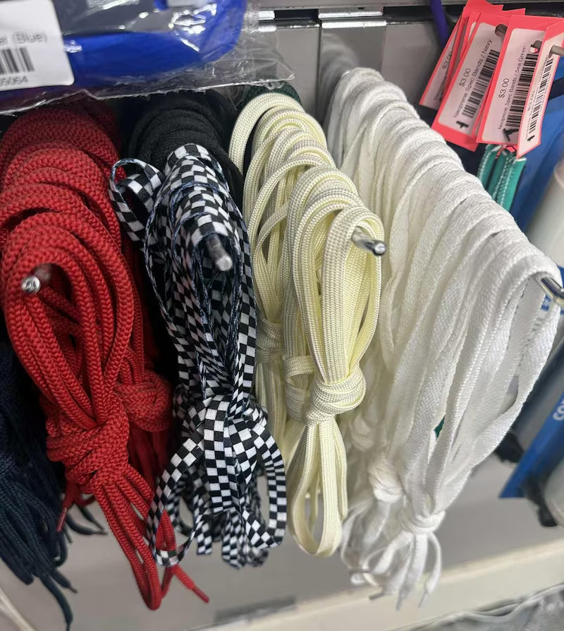 Shoe laces various colours $3 a pair, save $2