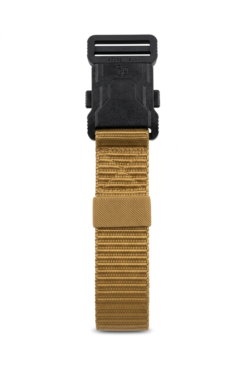 Tactical Webbing Belt with plastic buckle - 4 different colours