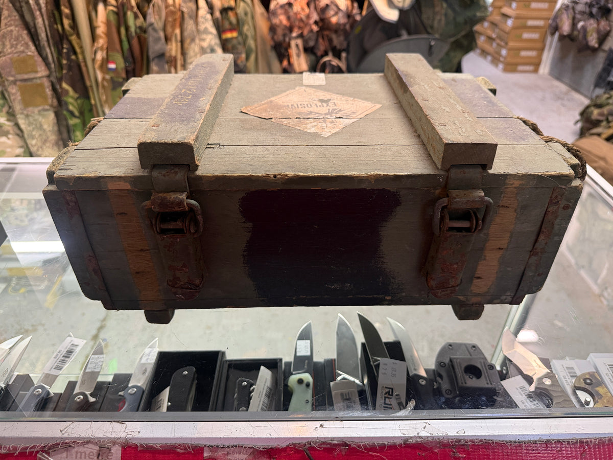 Old Wooden Ammunition Box