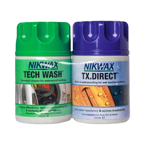 Nikwax Tech Wash Stores Nikwax Tech Wash/Softshell Proof Twin Pack