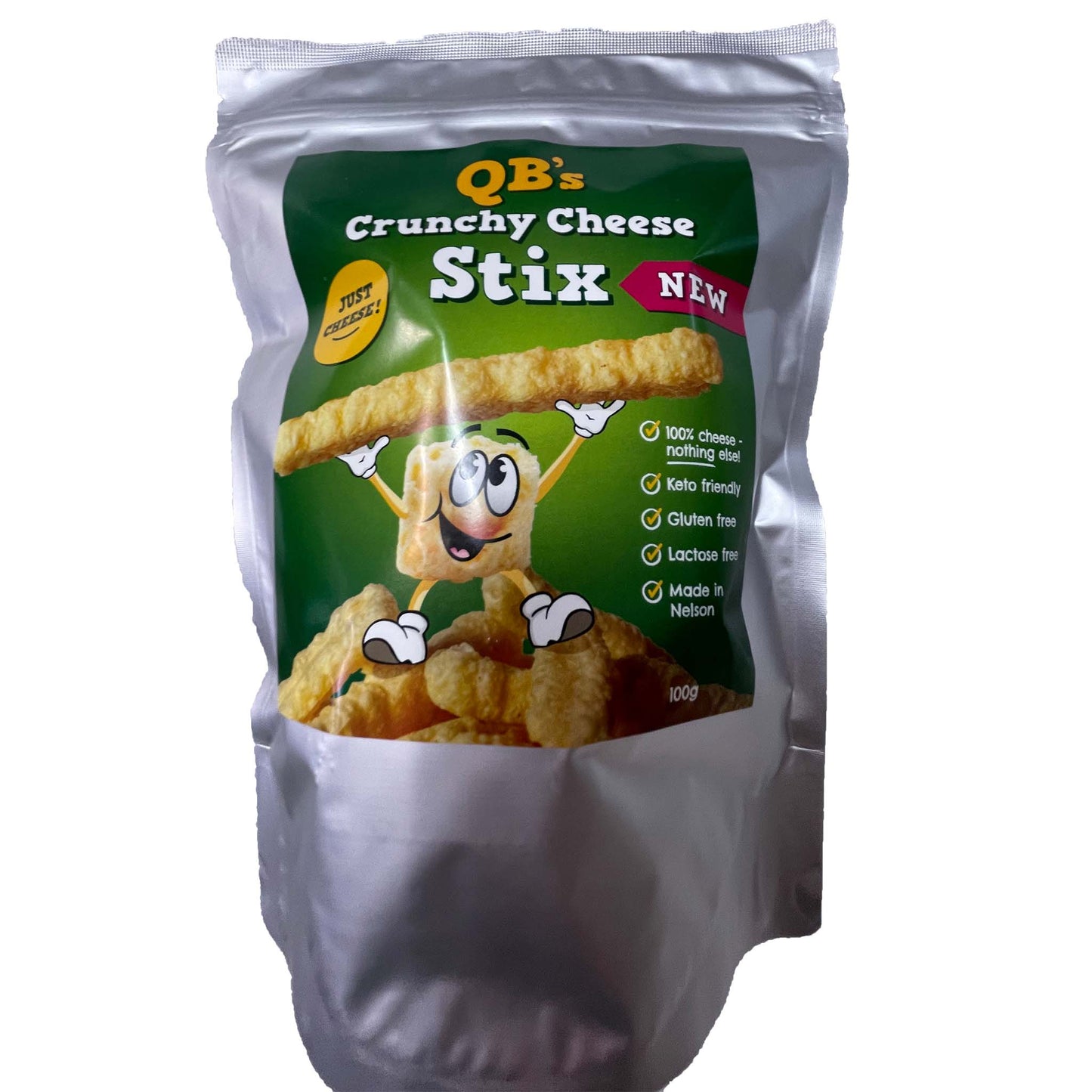 packet of QBs crunchy cheese stix