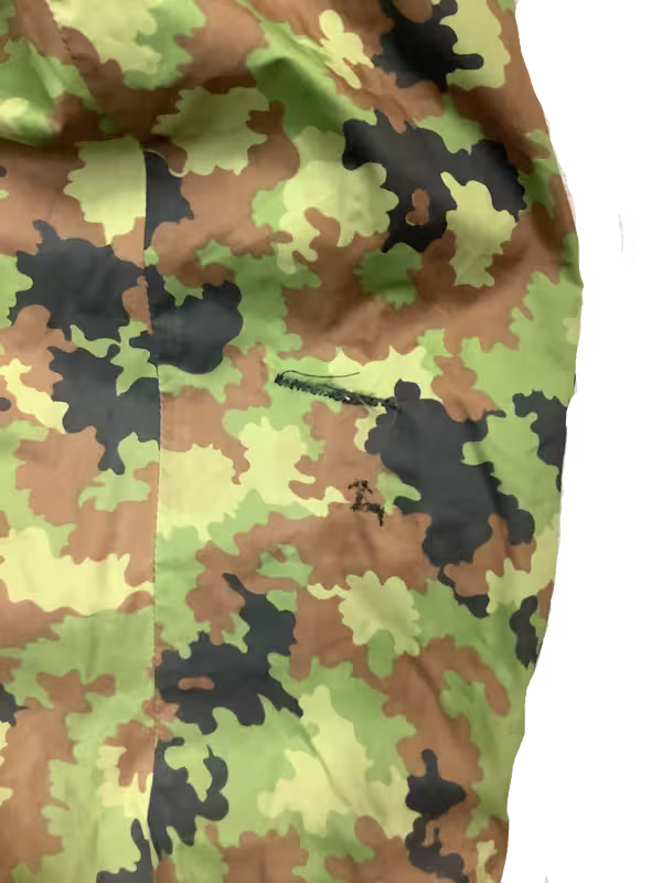 Camouflage pattern on a black background