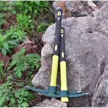 Garden Pickaxe with Fiberglass Handle - Versatile 2-in-1