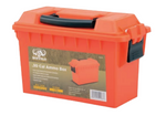 BUFFALO RIVER .30 CAL PLASTIC AMMO BOX EMERGENCY ORANGE LOCKABLE