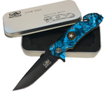 BUFFALO RIVER SPITFIRE BLUE CAMO 8.5 FOLDING KNIFE