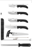 STEALTH 6 PC HUNTERS KNIFE SET