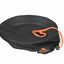 Black mesh pouch with orange drawstring and Trailmate logo on a white background