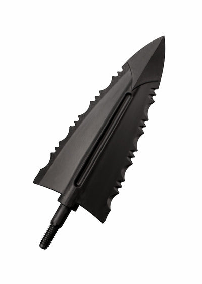 Black crossbow bolt on a white background