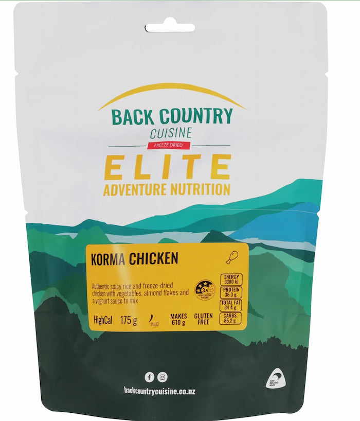 Back Country Elite KORMA CHICKEN 175gm pack