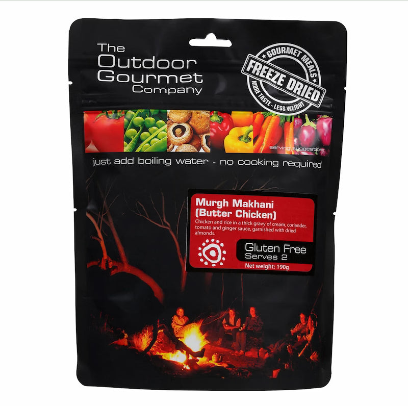 The Outdoor Gourmet Company, BUTTER CHICKEN - Murgh Makhani 190 gram pack