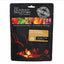 Packaging of The Outdoor Gourmet Company freeze-dried meal with a campfire scene and food ingredients.