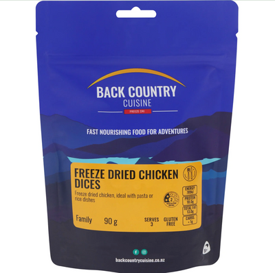 Back Country FREEZE DRIED CHICKEN DICES - 90 gram pack