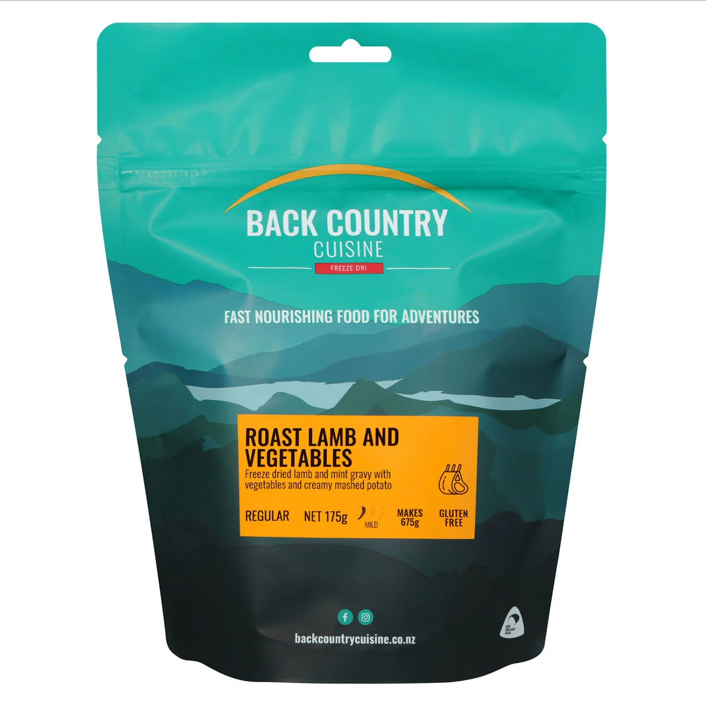 Back Country ROAST LAMB AND VEGETABLES 175 gram
