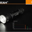 Acebeam L17 flashlight on a dark background with brand name displayed