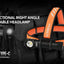 Acebeam H15 2.0 multi-functional right angle rechargeable headlamp on a black background