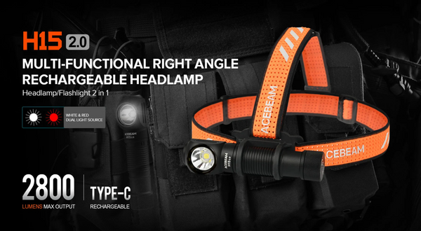 Acebeam H15 2.0 Rechargeable Industrial Headlamp