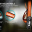 Acebeam H50 2D flashlight with adjustable headband on a dark background