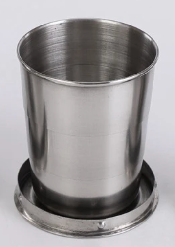 Stainless Steel Folding Cups - 4 sizes available
