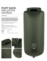 HIGHLANDER PUFF SACK INFLATION DRYBAG