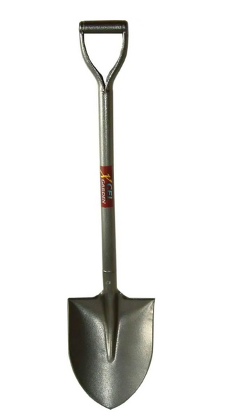 Shovel D Handle Round Mouth - All Steel Grey
