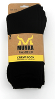 Munka 2Pk Bamboo Sock Crew Sock