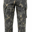 Camouflage pants on a white background