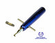 Blue and gold tool with 'Made in Taiwan' label on a white background